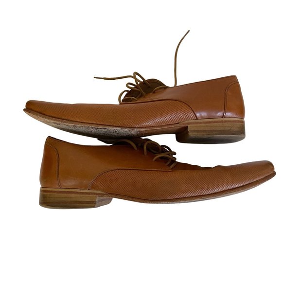 Christian Gallery Dress Shoes Mens Brown Genuine Leather US 10.5 - Picture 4 of 8